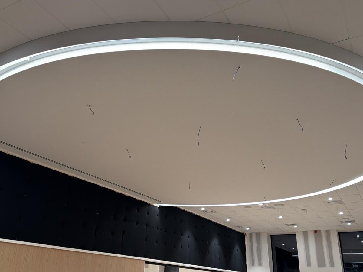 Floating coving ceiling — installed and finished